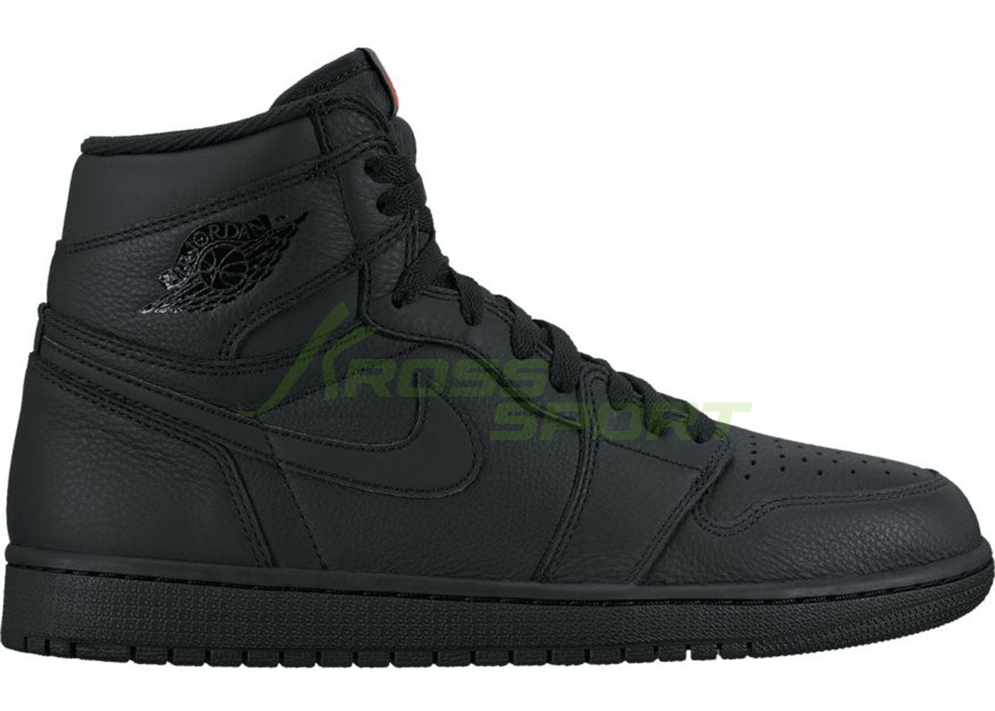  Nike Air Jordan 1 Retro All Black с мехом