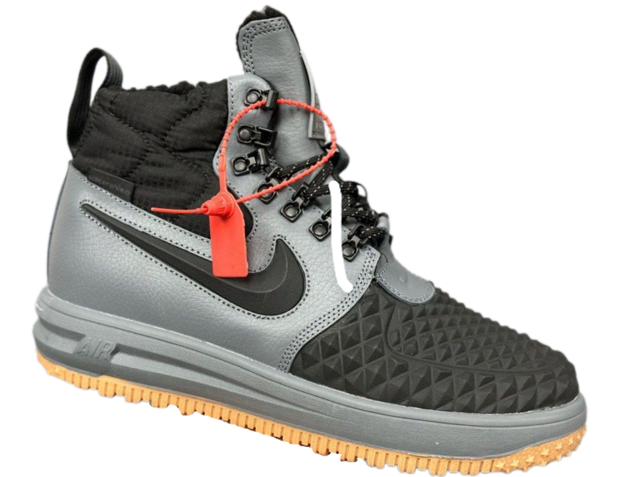  Nike Air Force 1 Lunar Duckboot Dark Black/Grey