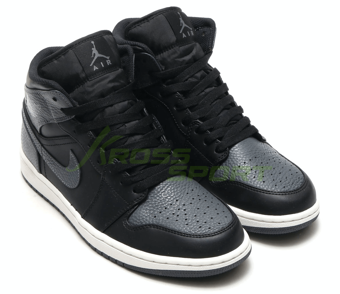 Nike Air Jordan 1 Retro Black\Soft Grey с мехом