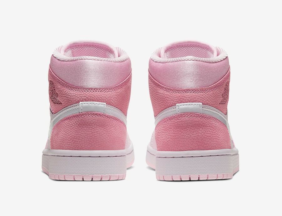 Nike Air Jordan 1 Retro, розовый, кожа, нубук, женские