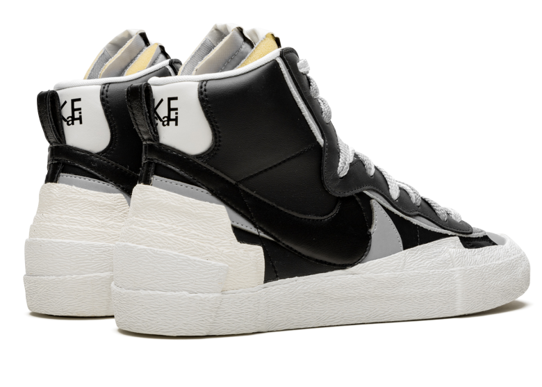 Nike Sacai Blazer Mid черные белые серые  (40-44)