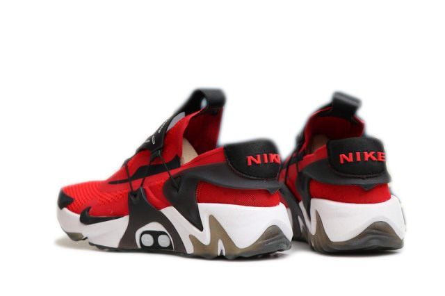 Nike Adapt Huarache, красный с черным, текстиль, сетка, мужские