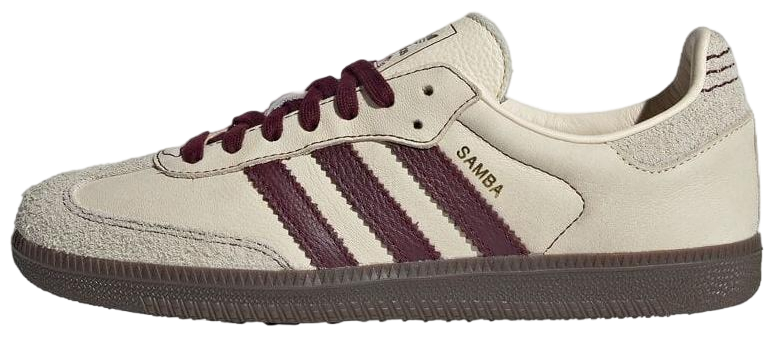 Adidas Samba OG Wonder White Maroon