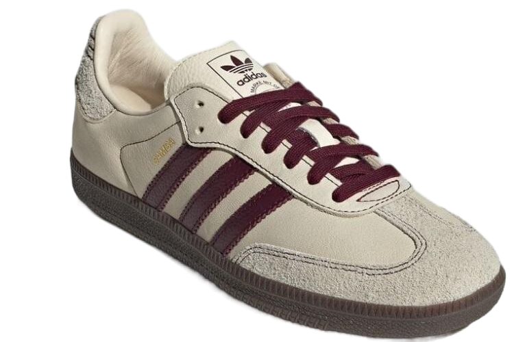 Adidas Samba OG Wonder White Maroon