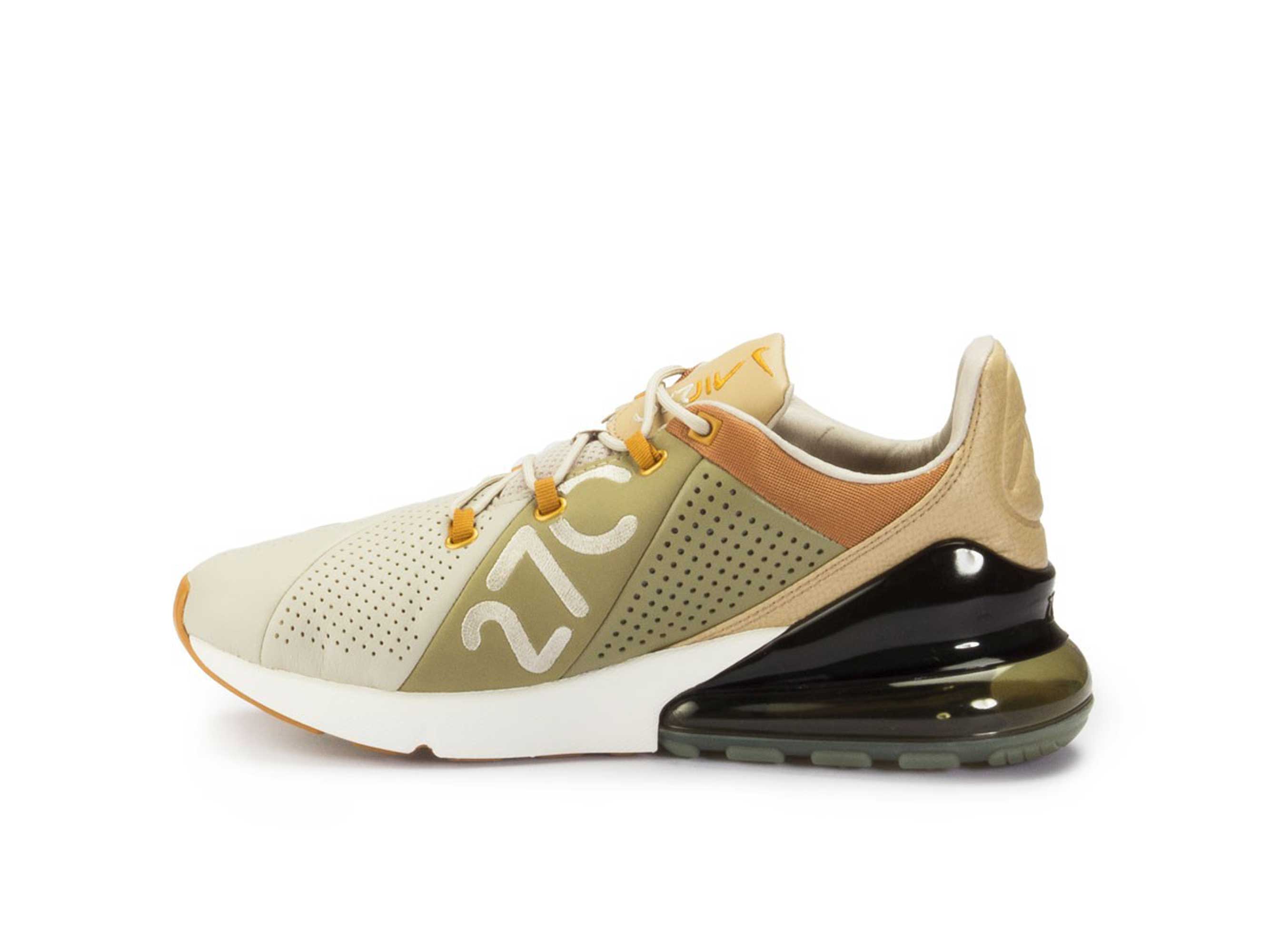 Nike Air Max 270 Grey/Brown, серый, коричневый, кожа, мужские