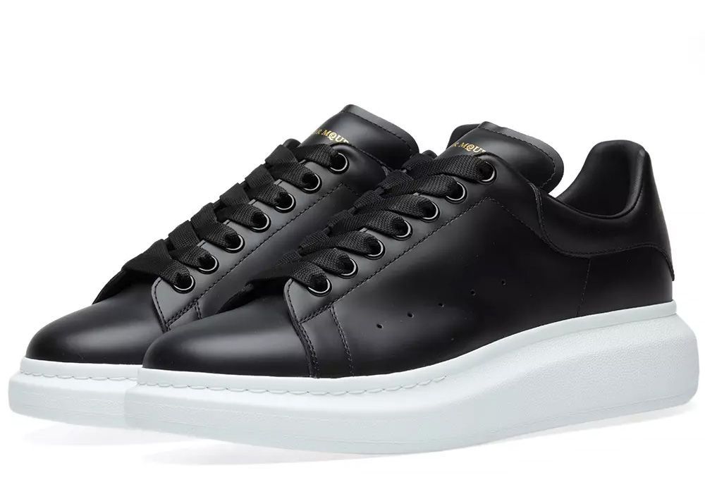 Alexander Mcqueen Black/White  кожаные (35-44)
