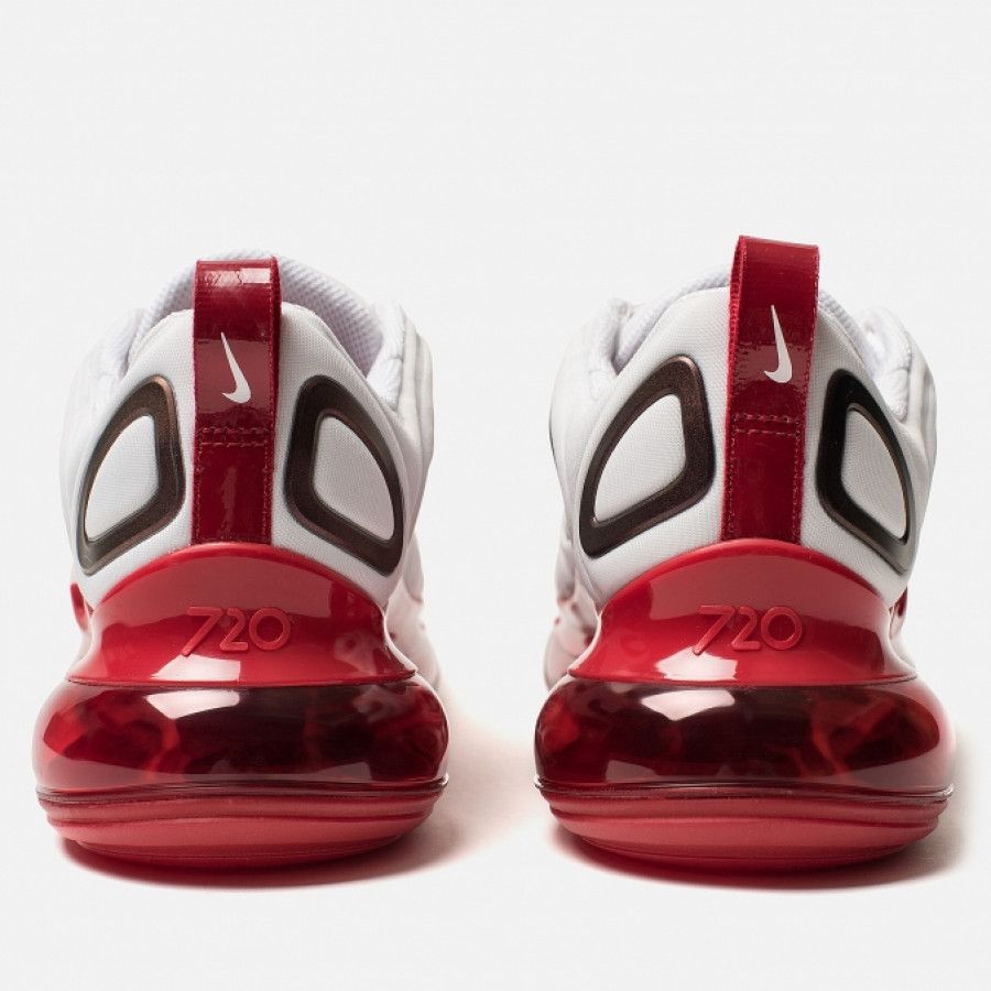 Nike Air Max 720, белый с красным, нейлон, мужские, женские