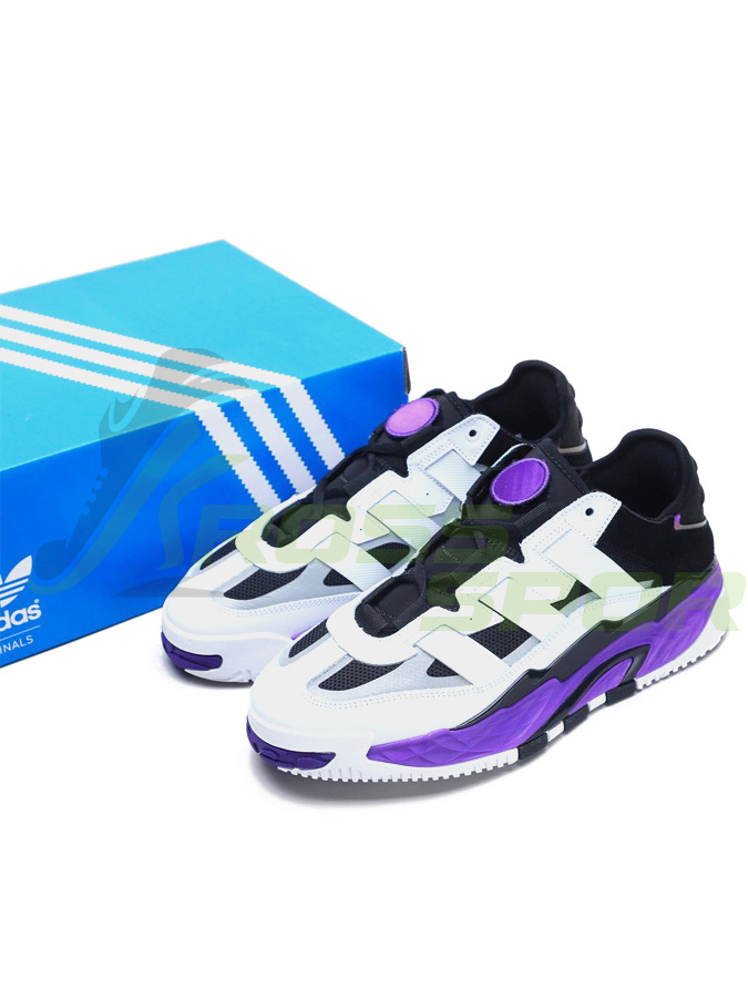 Adidas Niteball White\Purple с мехом
