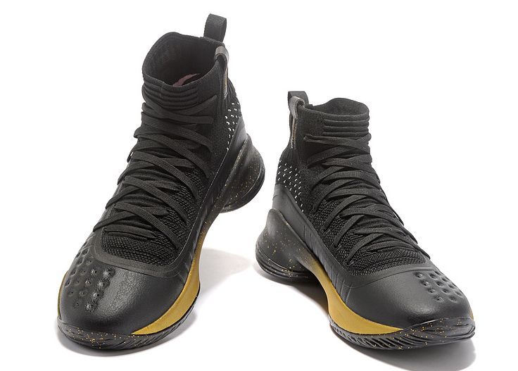 Under Armour Curry 4 Black/Gold, черный, золотой, нейлон, мужские
