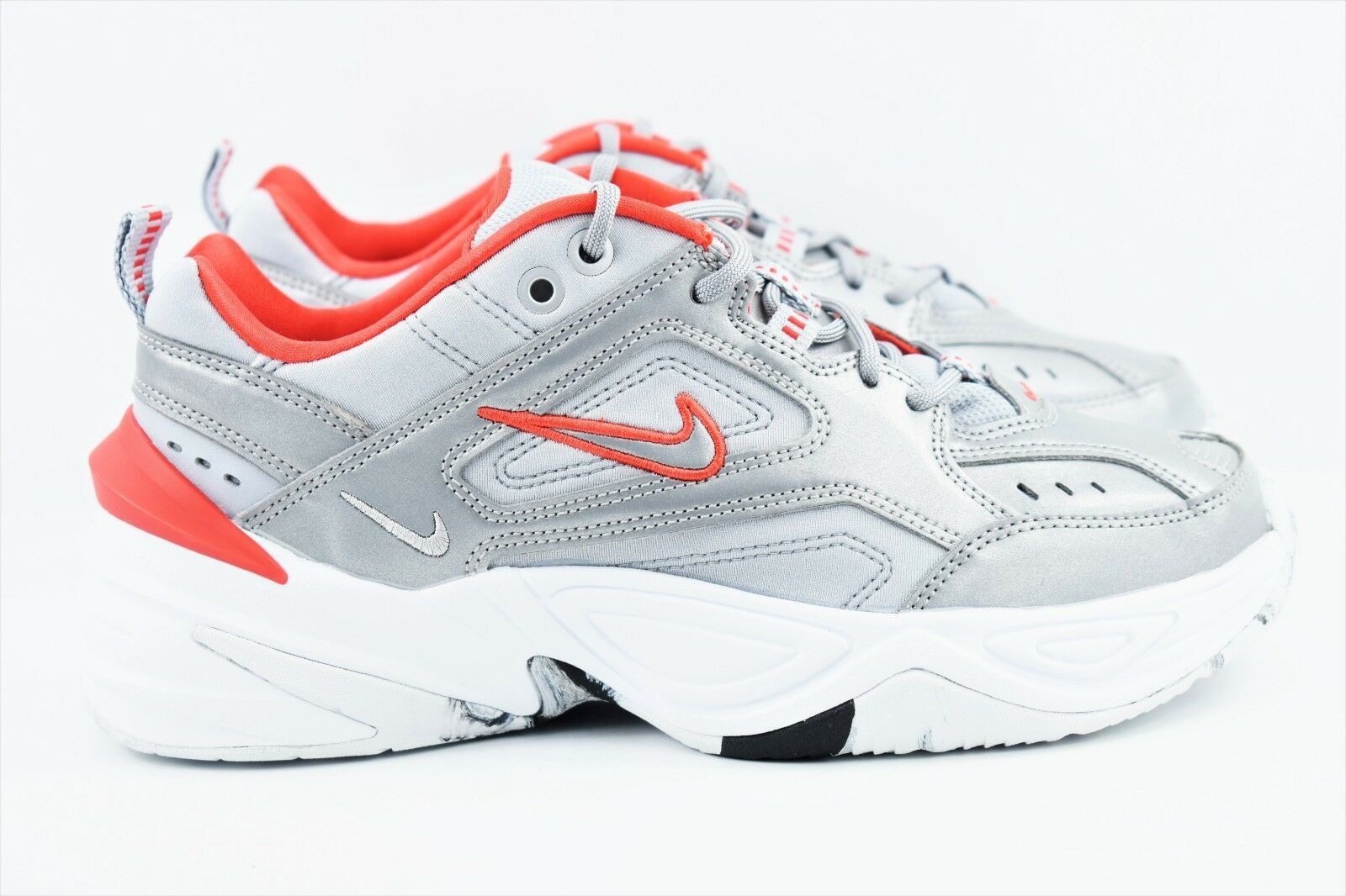 Nike M2K Tekno, серебряный, кожа, нейлон, женские