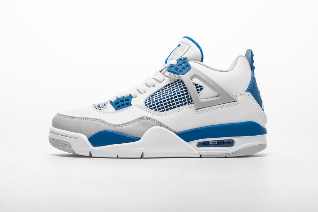  Nike Air Jordan IV 4 Retro White/Blue