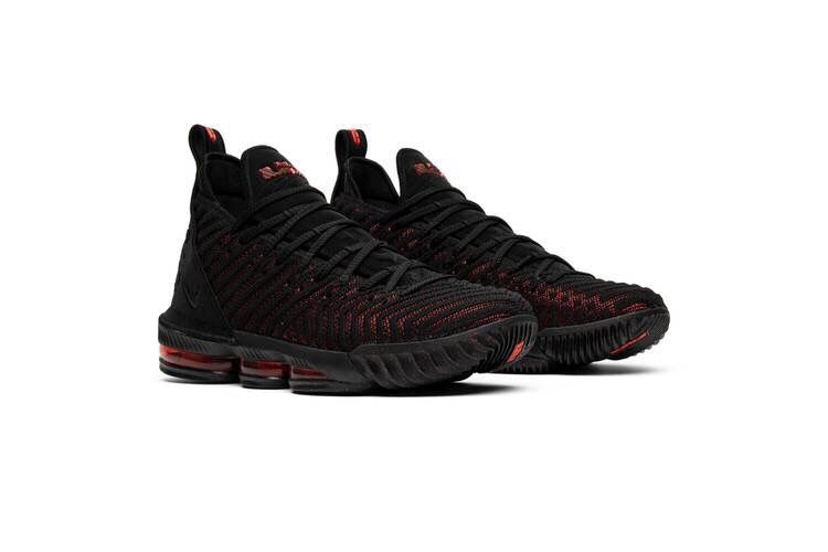 Nike Lebron, черный с красным, нейлон, текстиль, мужские