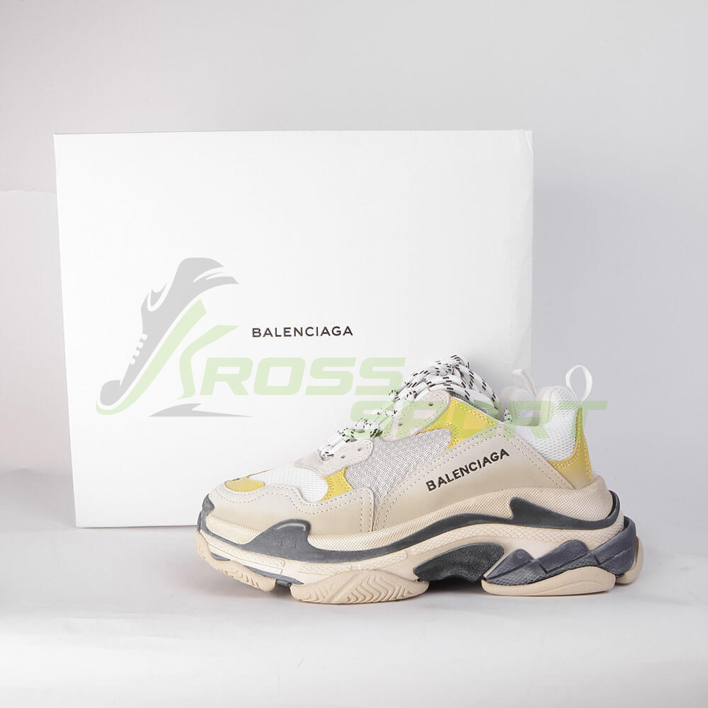 Balenciaga Triple S Light Grey/Yellow