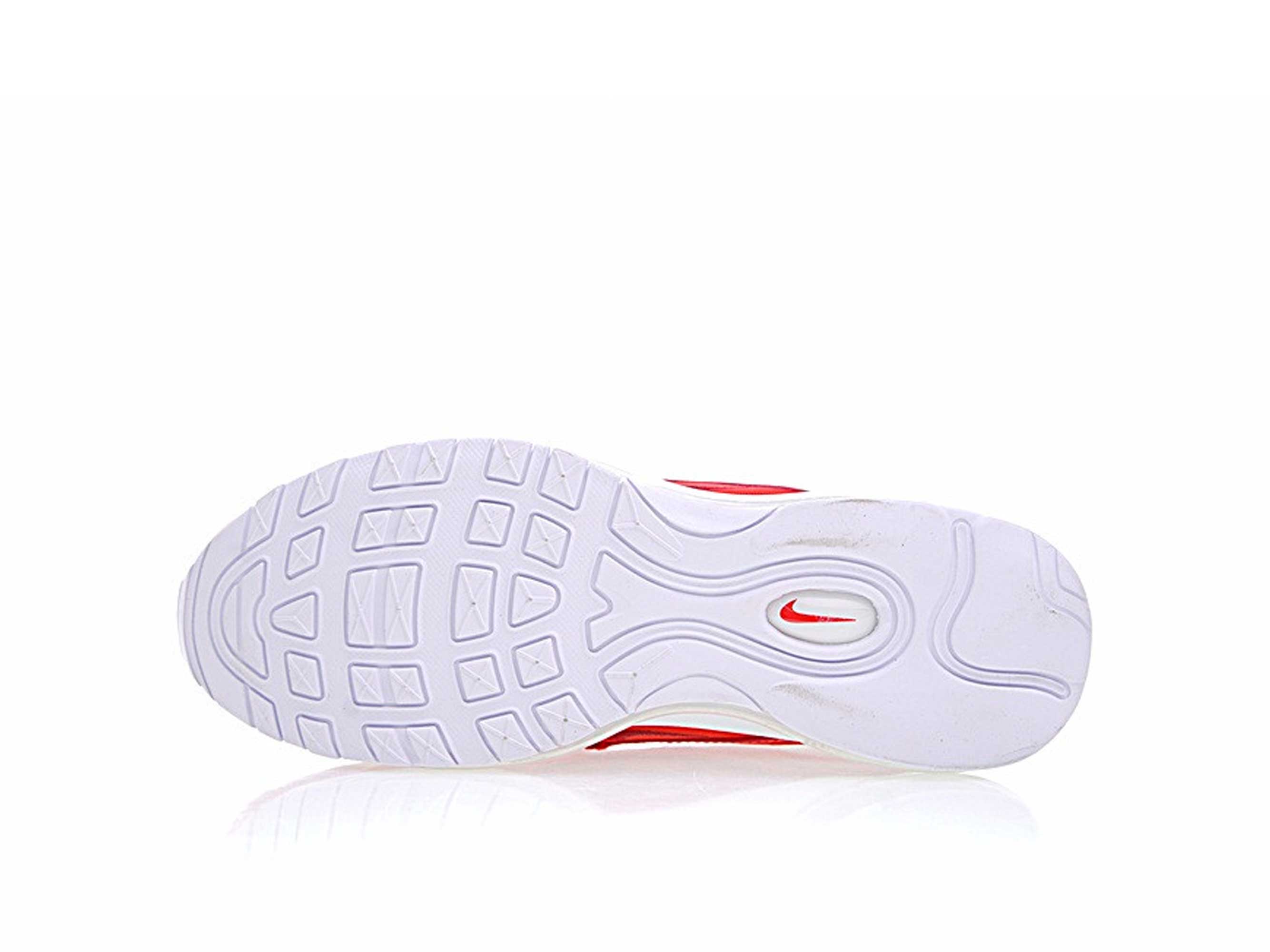 Nike Air Max 97 Supreme White/Red, белый, красный, текстиль, кожа, мужские