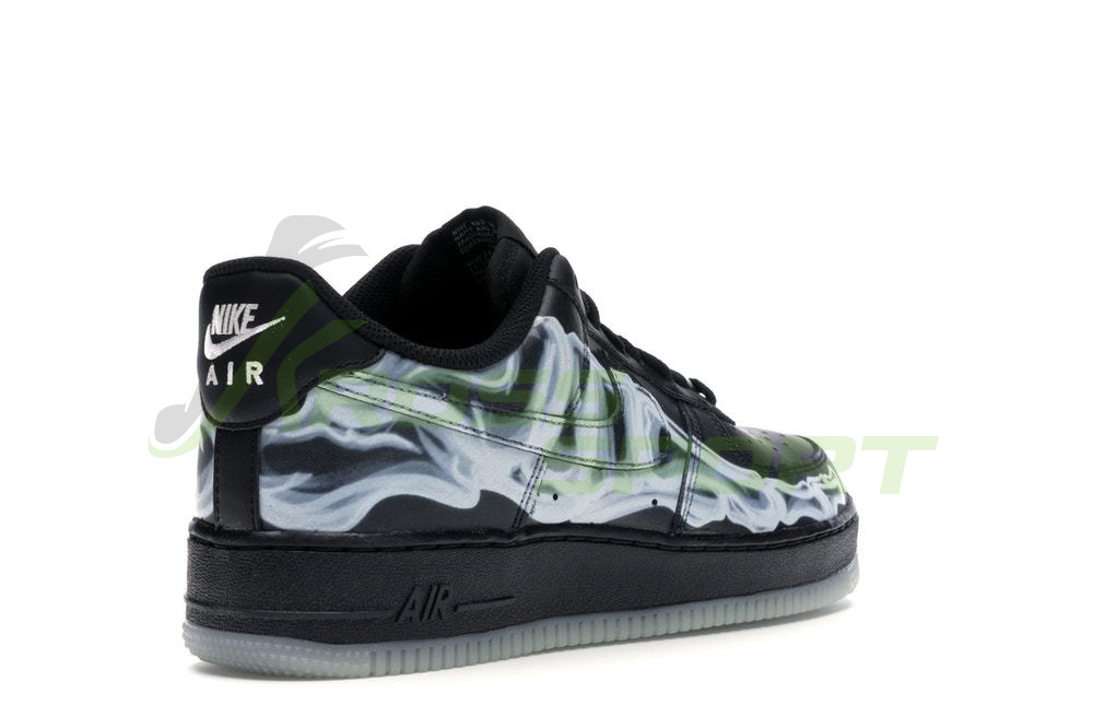  Nike Air Force 1 Low Skeleton Black