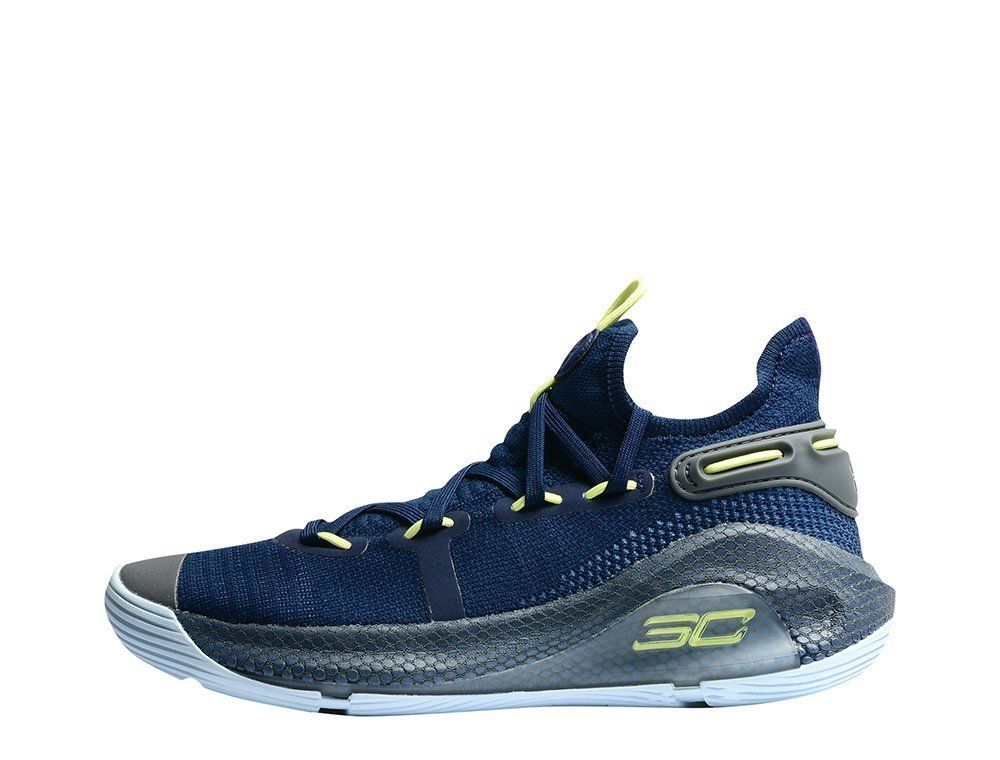 Under Armour Curry 6 Blue/Grey, синий, серый, нейлон, текстиль, мужские