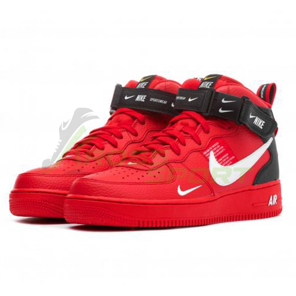  Nike Air Force 1 '07 LV8 Mid Utility Red/Black