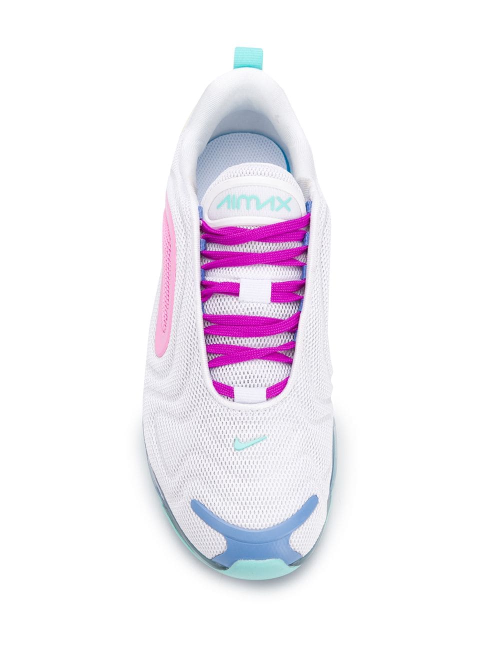 Nike Air Max 720, белый, розовый, голубой, желтый, нейлон, женские