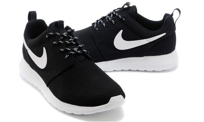 Nike Roshe Run, черные, нейлон, мужские, женские