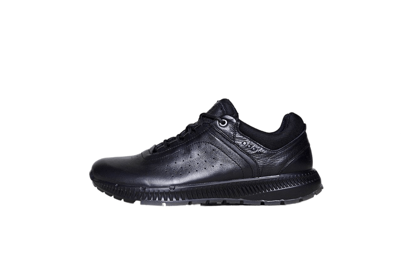 ECCO Leather, черные, кожа, нейлон, мужские