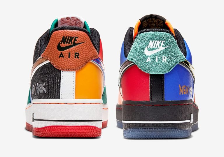 Nike Air Force 1 New York разноцветные кожа-нубук мужские-женские