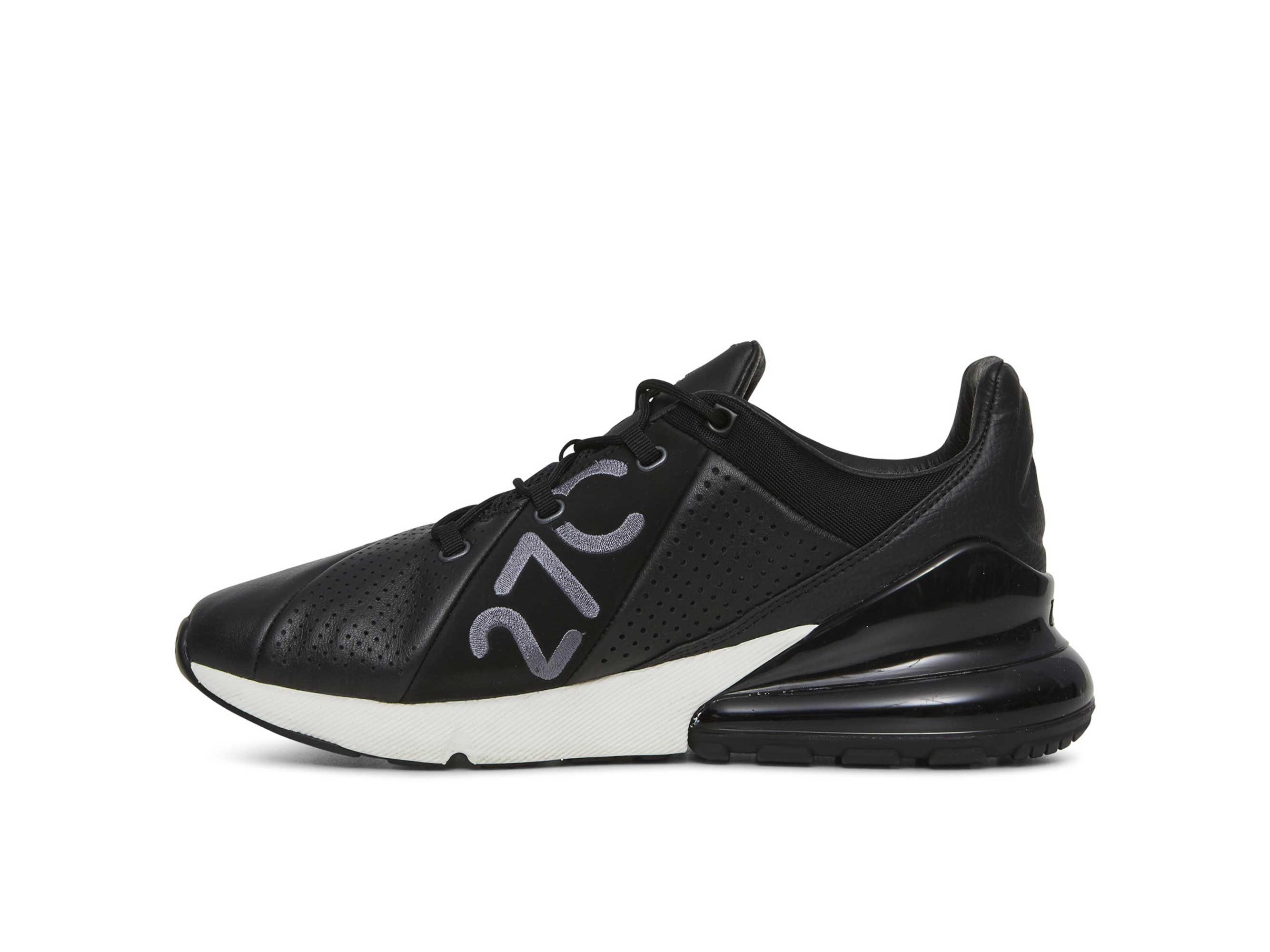 Nike Air Max 270 Black/White, черный, белый, кожа, мужские