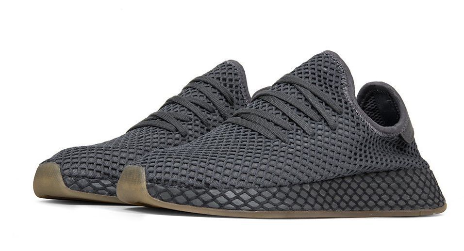 Adidas Deerupt Runner, черные, текстиль, мужские, женские
