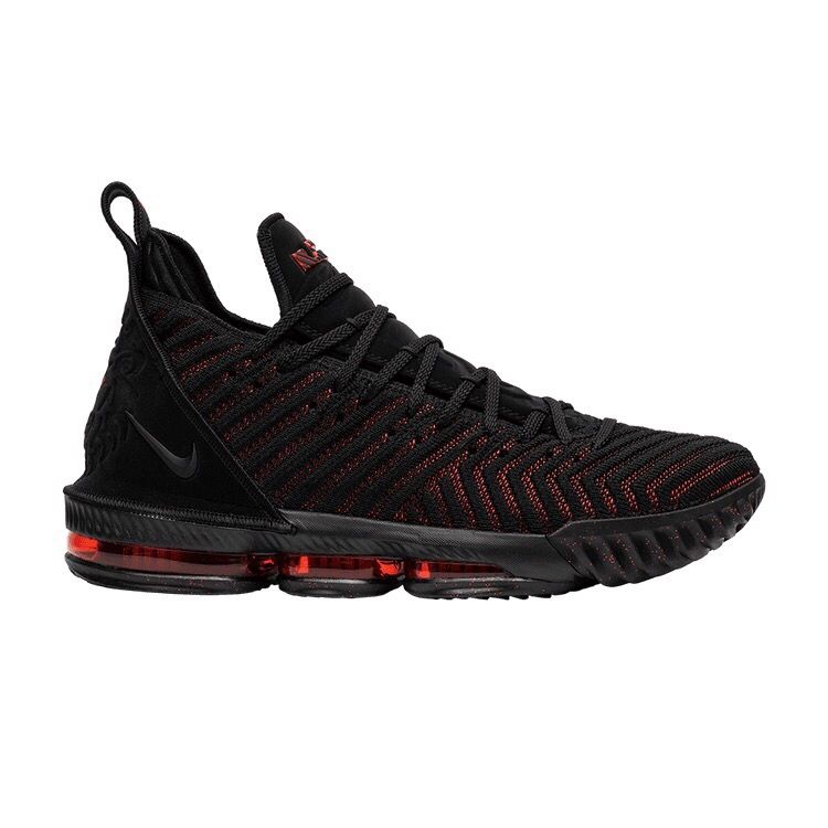 Nike Lebron, черный с красным, нейлон, текстиль, мужские