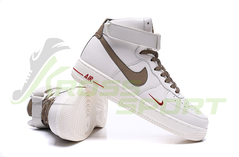 Nike Air Force 1 LV8 High White/Grey с мехом