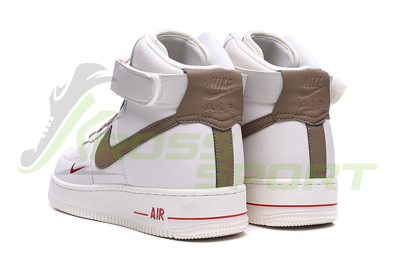 Nike Air Force 1 LV8 High White/Grey с мехом