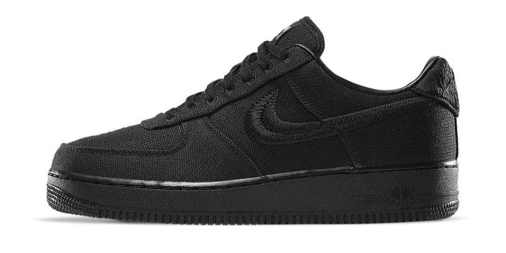 Stussy x Nike Air Force 1 Low черные мужские