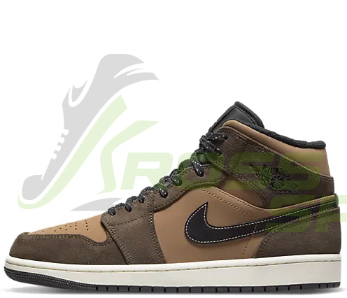  Nike Air Jordan 1 Retro Mid Earthy Brown