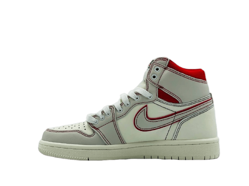 Nike Air Jordan 1 High Серые с красным