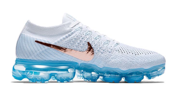 Nike Air VaporMax Flyknit, белые, нейлон, женские