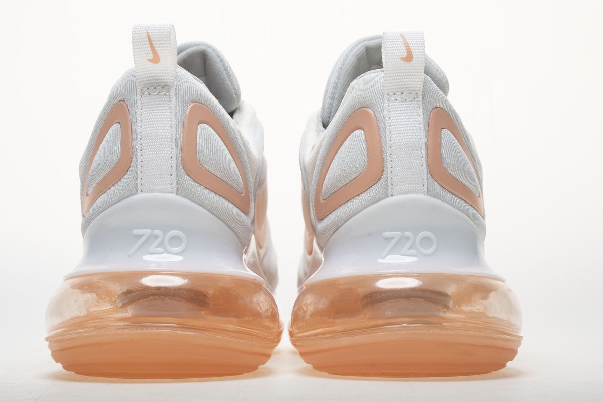 Nike Air Max 720, белый, розовый, нейлон, женские