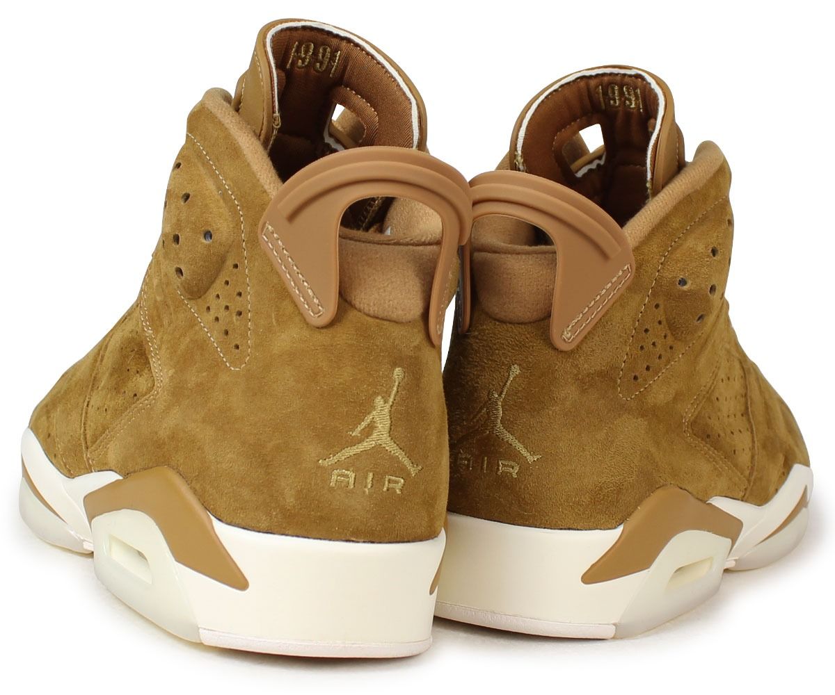 Nike Air Jordan 6 Travis Scott, хаки, нубук, мужские