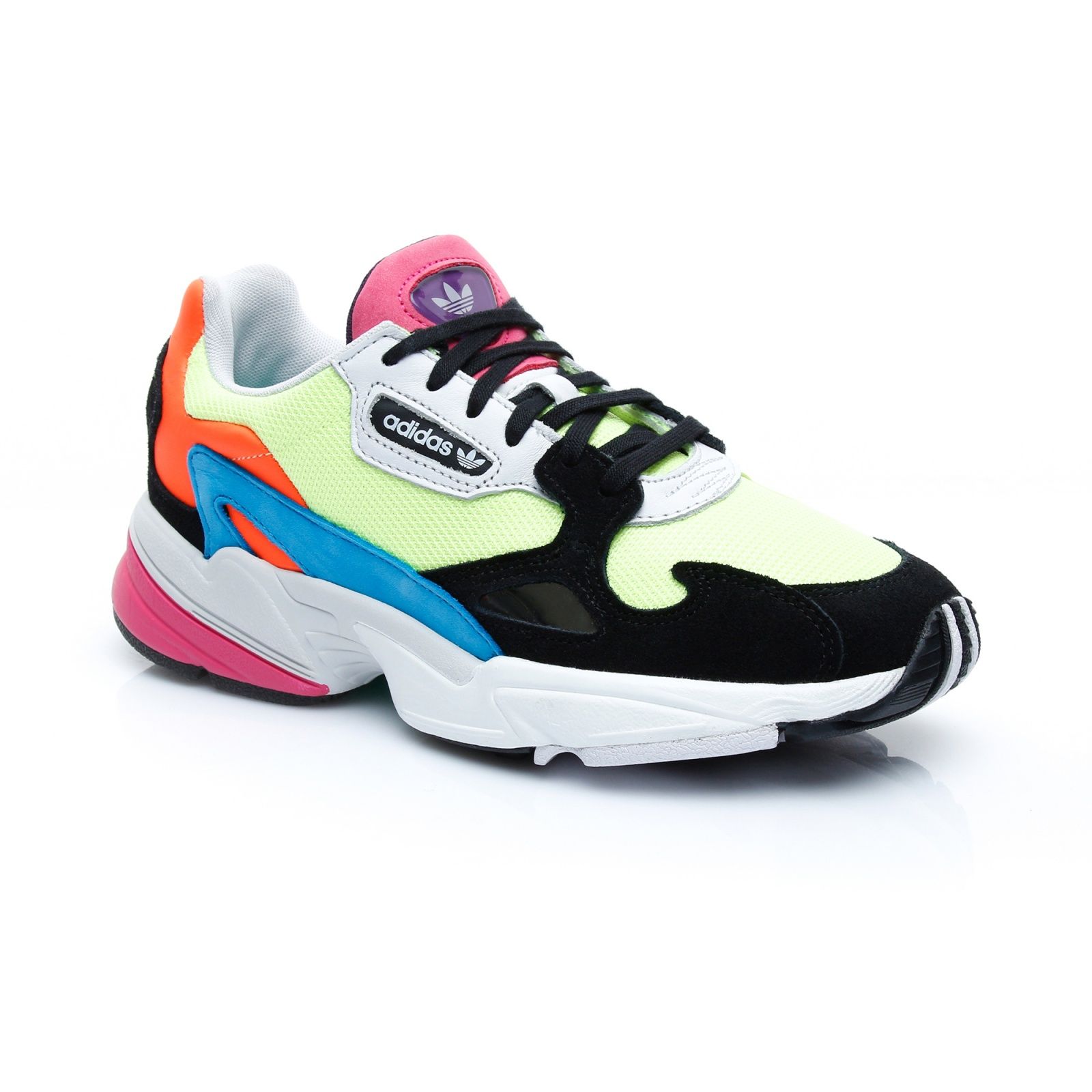 Adidas Falcon Multicolored, разноцветные, нейлон, замша, женские