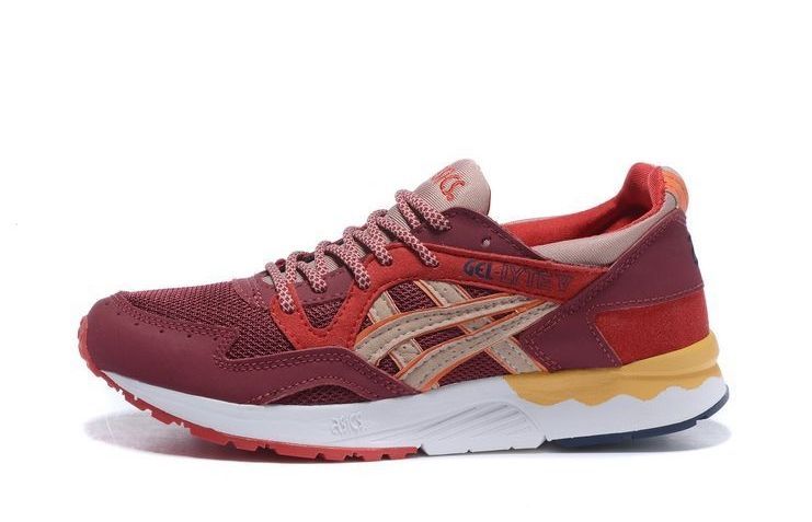 Ronnie Fieg x Asics Gel Lyte 5 бордовые с розовым (35-44)