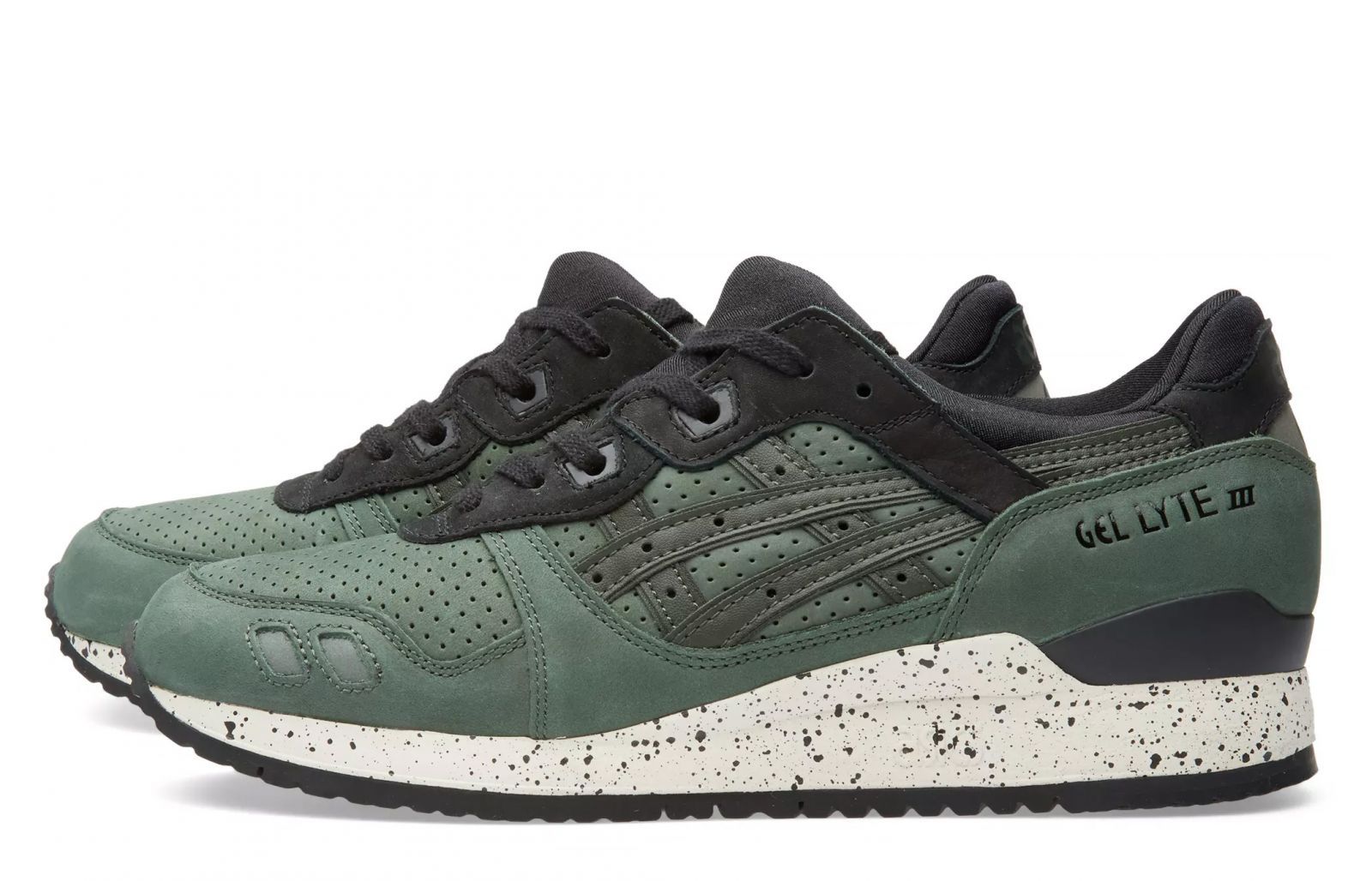 Asics Gel Lyte 3  зелёные с чёрным (40-45)