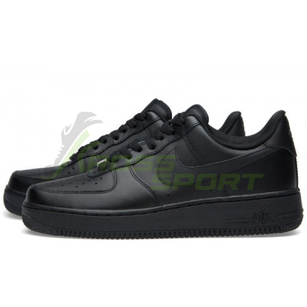 Nike Air Force 1 Low All Black с мехом