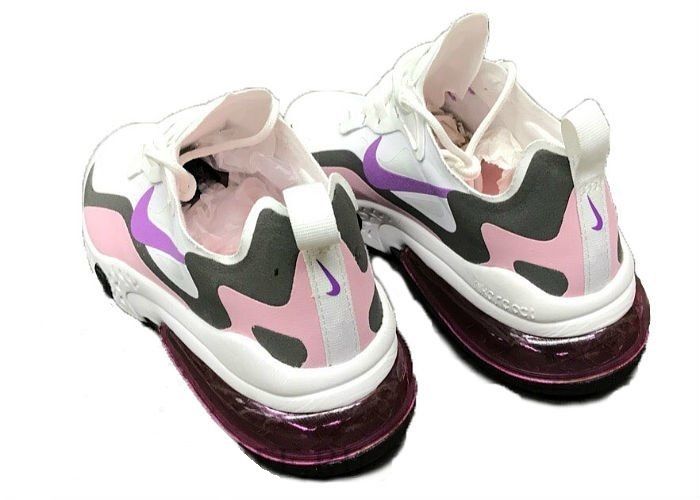 Nike Air Max 270, белые с розовым, нейлон, женские