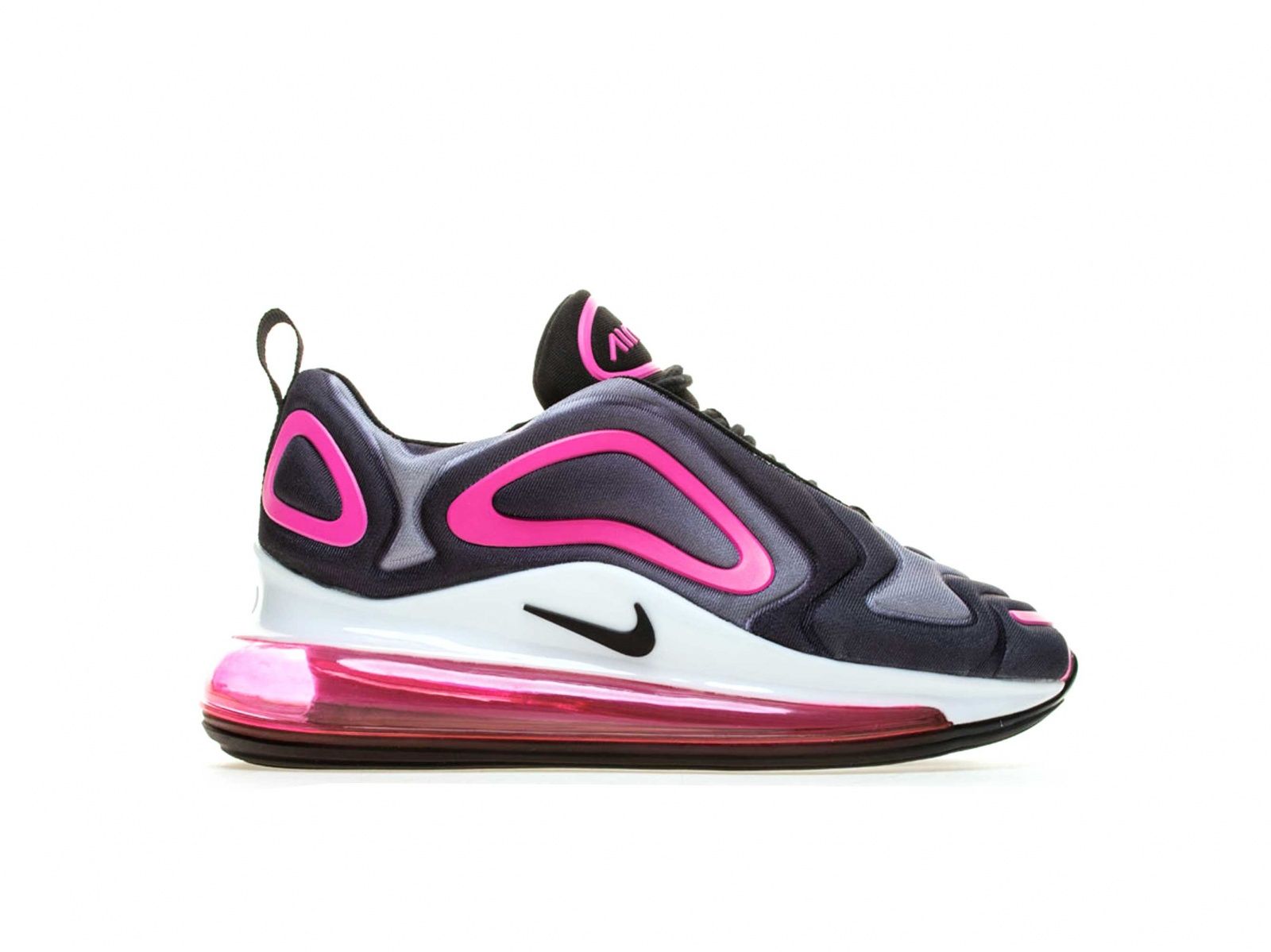 Nike Air Max 720, черный, розовый, нейлон, женские