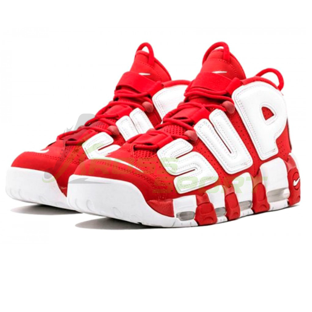  Nike Air More Uptempo X Supreme Red/White