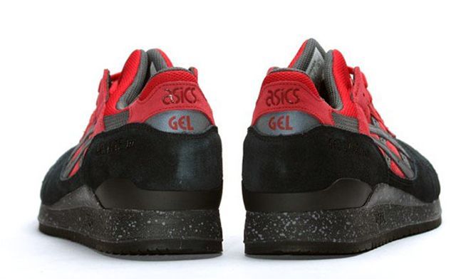 Asics Gel Lyte 3, красный, черный, замша, мужские, женские