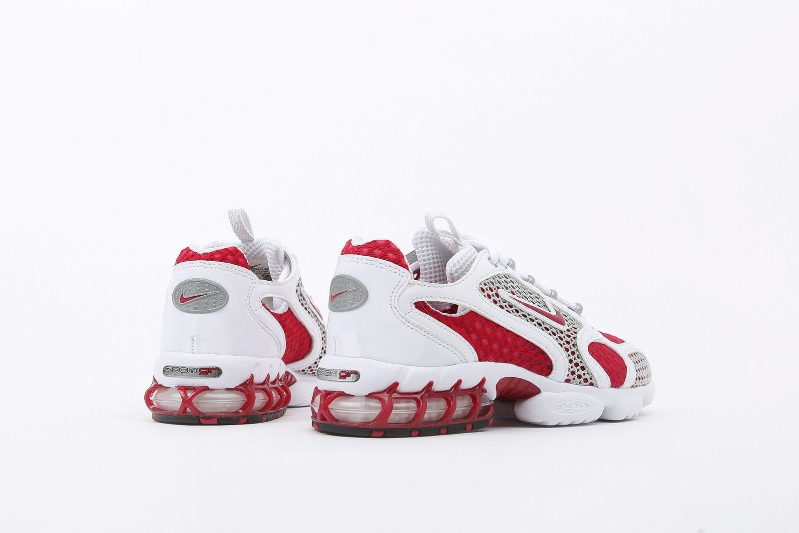 Nike Air Zoom Spiridon Caged 2, белый с красным, текстиль, сетка, мужские, женские