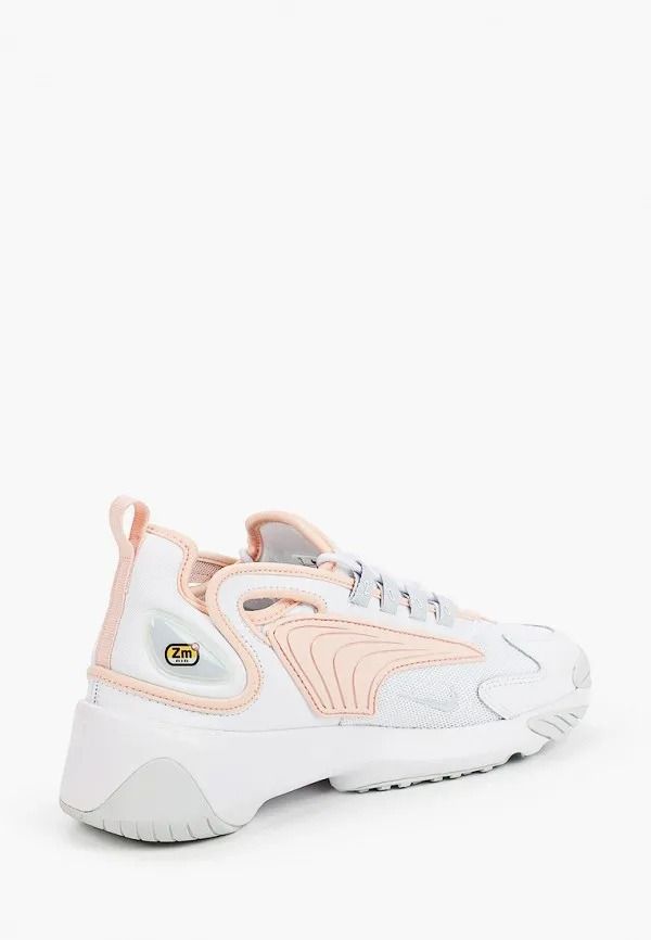 Nike Zoom 2k, белый с розовым, кожа, женские