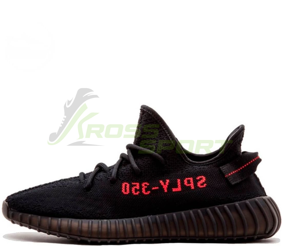  Adidas Yeezy Boost 350 V2 Black Red (Non-Reflective)