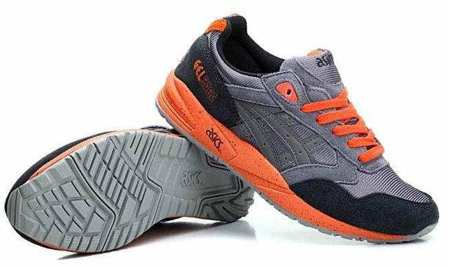 Asics Gel Saga (Grey/Orange) серые с оранжевым 35-44