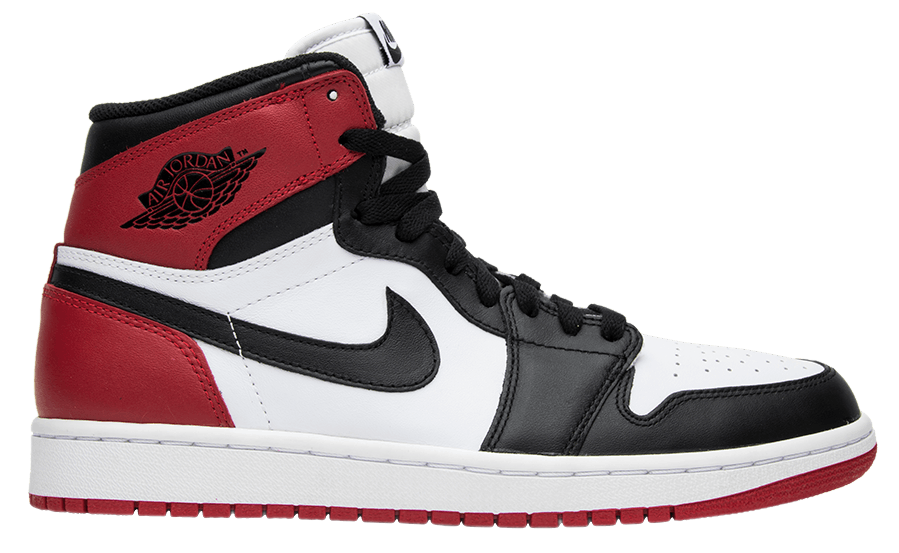Nike Air Jordan 1 Mid White/Black/Red зимние купить в Москве интернет