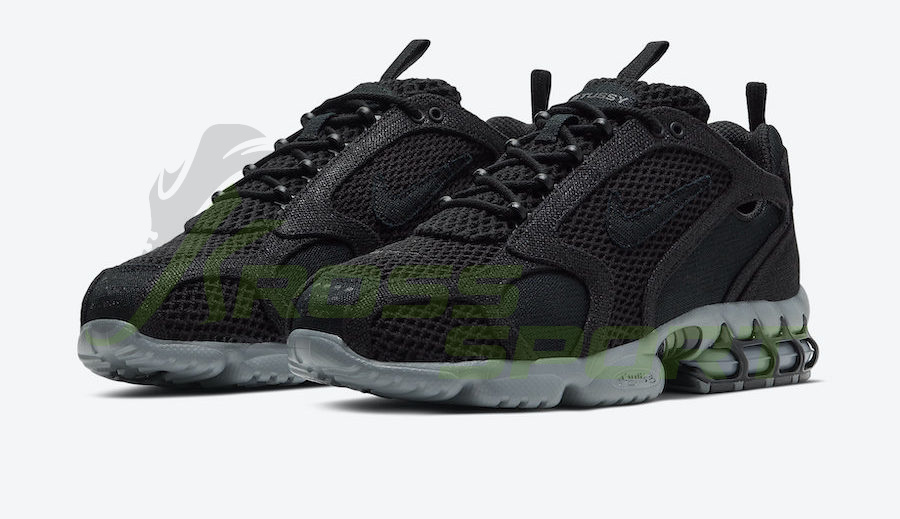  Nike x Stussy Air Zoom Spiridon Cage 2 Black